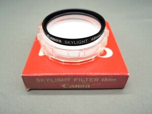 #1349fi ★★ 【送料無料】箱・ケース付 Canon SKYLIGHT 48mm ★★