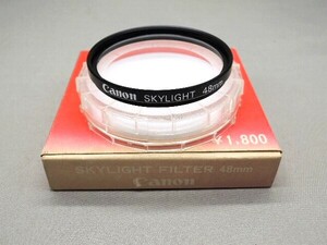 #1357fi ★★ 【送料無料】箱・ケース付 Canon SKYLIGHT 48mm ★★