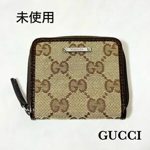 未使用 GUCCI グッチ GGキャンバス コインケース