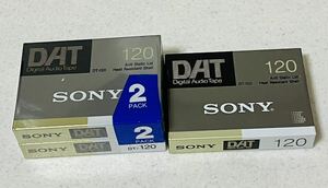  【3本セット】SONY ソニー　DAT デジタルオーディオ テープ　120分 カセットDT-120RN 