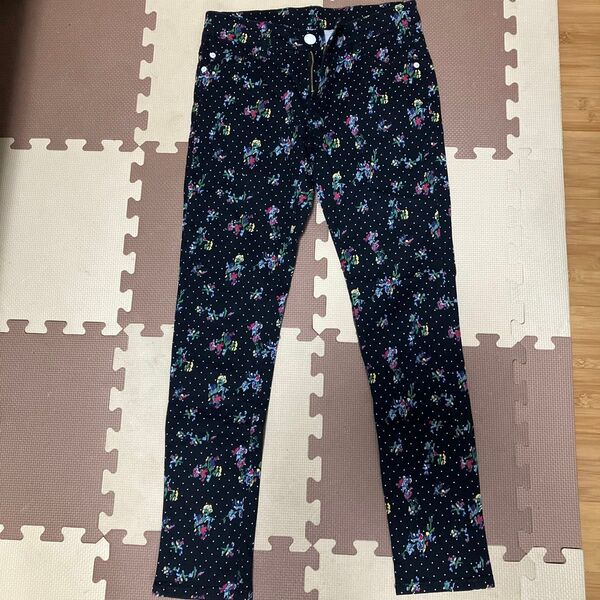 女の子 長ズボン ロングパンツ 黒 160 未使用に近い 美品 ボトムス