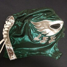 初代　ボビー・リー　緑ラジートラメ　試合用マスク　メキシカンマスク伝説　フリアモデル_画像1