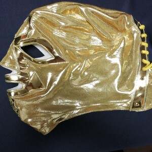 SALE！　エル・スプレモ　ゴールド特殊　試合用マスク　メキシカンマスク伝説　超・筋肉仮面　世界のプロレス
