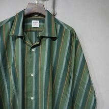 【即決】70s VAN HEUSEN ヴァンヒューゼン オープンカラー ストライプ 開襟 長袖シャツ アメリカ ヴィンテージ deadstock デッドストック_画像1