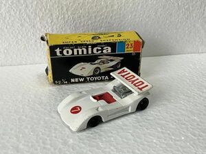  old minicar * Tomica No.23 NEW Toyota 7 made in Japan * box less . secondhand goods that time thing Junk 