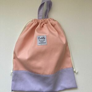 【83】 ピンク　ラベンダー 巾着 体操着入れ 体操服袋 体操着袋