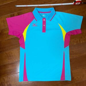まとめ割引有　新品　ミズノシャツ　S 水色 ゲームシャツ MIZUNO ユニフォーム 半袖ポロシャツ