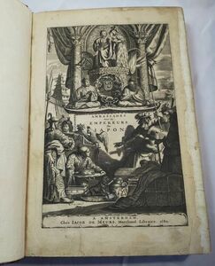 日本関連超絶稀覯本/奇書★モンタヌス『オランダ東インド会社遣日使節記』仏語版初版 1680年刊/奇怪な図像満載