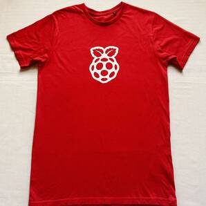 RASPBERRY・PI ラスベリー・パイ オフィシャルT シャツ 朱赤 半袖 S(実寸でご確認) 男女兼用 日本未発売