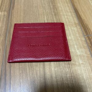 【M】ロンシャン Longchamp カードケース 赤 レッド 