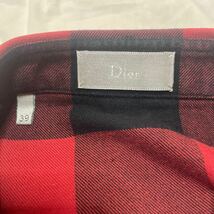 値下げ！Dior ディオール　前ボタン隠し　シャツ　サイズ３９　ハンガー＆お買い物バック付き_画像5