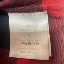 値下げ！Dior ディオール　前ボタン隠し　シャツ　サイズ３９　ハンガー＆お買い物バック付き_画像6