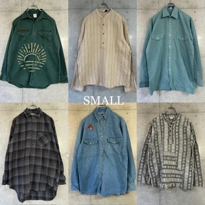 シャツMIX (Men's S~L)×30着set ユーロ古着 US古着 長袖シャツ 検品済 SRC古着卸 セット まとめ売り 仕入れ 卸売りの画像1