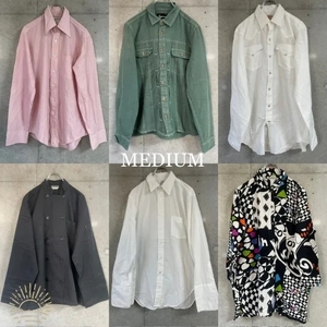 30着 シャツMIX Men's M~L ユーロ古着 US古着 長袖シャツ 検品済 SRC古着卸 セット まとめ売り 仕入れ 卸売り