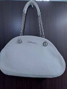 CELINE【セリーヌ】レザー/チェーンショルダーバッグ/現状品/中古/