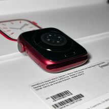 Apple Watch Series7 GPS モデル 45mm プロダクトレッド アルミニウム 本体 MKN93J/A スポーツバンド USB-C 高速充電ケーブル_画像3
