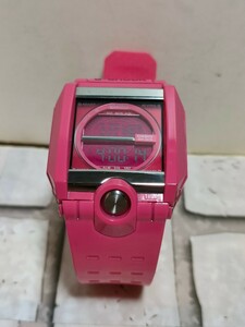 レアカラー　スクエアモデル！G-SHOCK/Gショック ラバコレ 2009年クリスマス限定 ピンク/G-8100L　バックライト写真あり