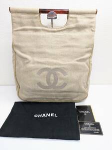 ☆CHANEL シャネル デニム デカココ べっ甲 ハンドバッグ トートバッグ 手持ちカバン レディース 【良品】☆