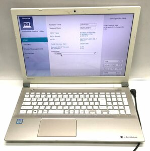 NT:TOSHIBA dynabook EX/85AG Core i7-6500U 2.50GHz/HDD:無 /メモリ:16GB/無線 15.6インチノートパソコ　