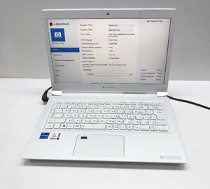 NT: TOSHIBA P1S6PPBW　 Corei5-1135G7　2.40GHz/メモリ：4GB/ 無線/ノートパソコン　