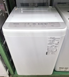 【中古品】 パナソニック Panasonic 全自動電気洗濯機 洗濯容量6.0kg ビッグウェーブ洗浄 NA-F6B1 2022年製 サンドグレー ○YR-16974○