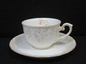 【未使用展示品】 Noritake ノリタケ FLO's collection カップ＆ソーサー 1客 ○YR-14192○