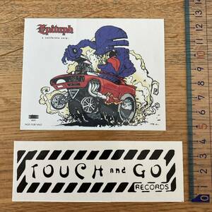  epi tough (EPITAPH). Touch &go-(Touch & Go Records). sticker, Indy, Alterna,mero core 