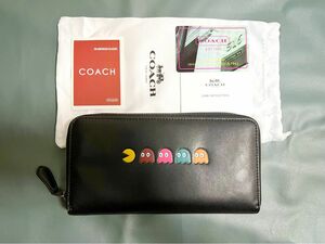 【新品・未使用】※※最終値下げ!! COACH ×パックマン ラウンドファスナー 長財布★