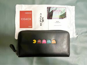 【新品・7未使用】COACH ×パックマン ラウンドファスナー 長財布★