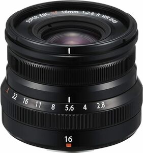 [ unopened new goods ] Fuji Film (FUJIFILM) X exchange lens Fuji non single burnt point wide-angle 16mm F2.8 aperture stop ring black F XF16MMF2.8 R WR B