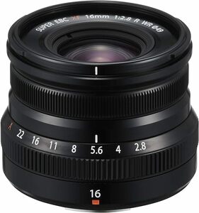 【未開封新品】富士フイルム(FUJIFILM) X 交換レンズ フジノン 単焦点 広角 16mm F2.8 絞りリング ブラック F XF16MMF2.8 R WR B