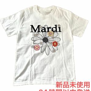 ☆Mardi Mercredi マルディメクルディ Tシャツ　ホワイト 韓国ファッション　アウトレット　プリント　クルーネック☆