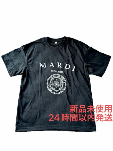 ☆Mardi Mercredi マルディメクルディ Tシャツ　ホワイト 韓国ファッション　アウトレット　プリント　クルーネック☆