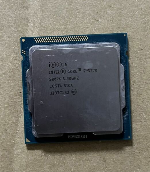 動作品 Intel Core i7 3770 3.40GHz LGA1155 インテル CPU 即時支払いできる方限定 特価！