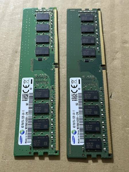 samsung 動作品 PC4-2133P 4GB 2枚 8GB DDR4 17000 デスクトップpc用メモリ　即時支払いできる方限定特価