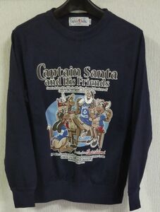 新品● キャプテンサンタ● CAPTAIN SANTA●ロンＴ●紺●S