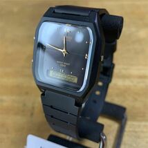 【新品・箱無し】カシオ CASIO アナデジ クオーツ 腕時計 AW48HE-1A ブラック/ブラック_画像1