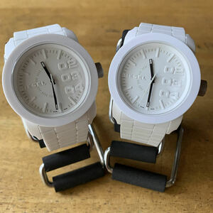  pair watch diesel DIESEL wristwatch DZ1436 DZ1436 quartz white 