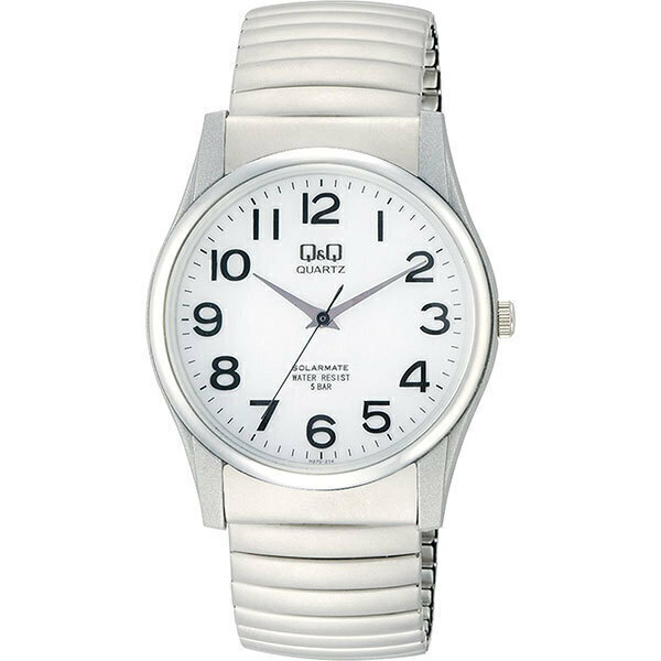 【新品】シチズン CITIZEN キューアンドキュー Q&Q メンズ 腕時計 H970-214 シルバー ホワイト