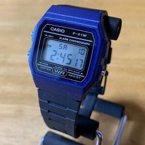 【新品・箱なし】カシオ CASIO 腕時計 メンズ レディース F-91WM-2A クォーツ ブラック