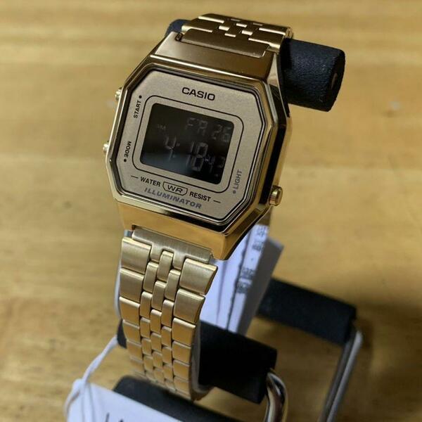 【新品・箱なし】カシオ CASIO 腕時計 メンズ レディース LA680WGA-9B クォーツ ゴールド