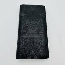 極美品/入手困難 ルイヴィトン LOUIS VUITTON ポルトフォイユ ブラザ シャドウ トリヨン M80042 長財布 二つ折り モノグラム LV エンボス _画像2