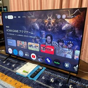 【超美品】SONY BRAVIA 55v型/KJ-55X85J/4K液晶テレビ2021年/Google TV /ネット動画対応/YouTube Netflix Amazonビデオ/Disney ネット動画