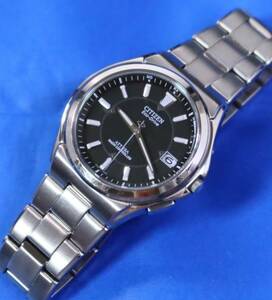  Citizen Atessa ATD53-2841 radio wave solar titanium men's wristwatch used complete operation goods free shipping 