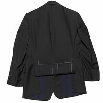 【大人の風格】高級品 エルメネジルドゼニア 2B スーツ セットアップ ブラック L_画像6