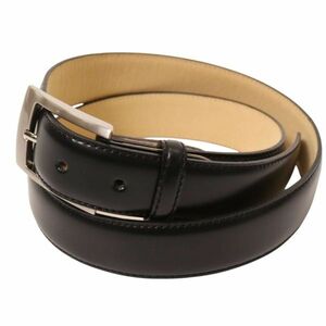  beautiful goods * RECENCY OF MINE Abahouse through year leather * belt Sz. none men's black E4G00402_4#U