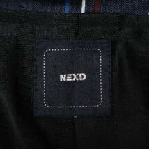 NEXD ネクスド 通年 チェック柄 フーディー ジャケット Sz.S　メンズ　E4T00838_4#O_画像5