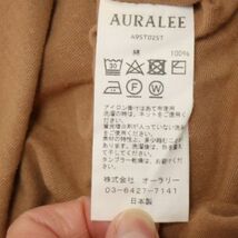 AURALEE オーラリー 春夏 5分袖 カットソーTシャツ Sz.5　メンズ 日本製　E4T00890_4#A_画像7