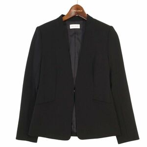 PLST plus te through year stretch double Cross no color jacket Sz.XS lady's black E4T00940_5#O