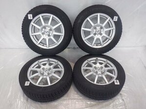 ☆山あり☆ 4H 100 6J +53 15インチ 社外品 weds G・Mach アルミホイール 冬用 スタッドレス タイヤ 185/65R15 YOKOHAMA 4本